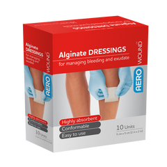 Aero Healthcare AEROWOUND Alginate Dressing 5 x 5cm Box/10