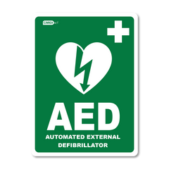 Aero Healthcare CARDIACT AED Sticker 22.5 x 30cm