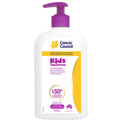 Aero Healthcare CANCER COUNCIL SPF50+ Kids Sunscreen Pump 500mL