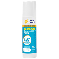 Aero Healthcare CANCER COUNCIL SPF50+ Sport Zinc Sunscreen Stick 12g