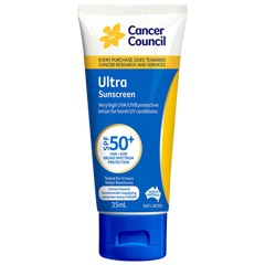 Aero Healthcare CANCER COUNCIL SPF50+ Ultra Sunscreen Tube 35mL