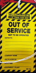 OUT OF SERVICE Tags - TAGTT 010 Out of Service Pk50