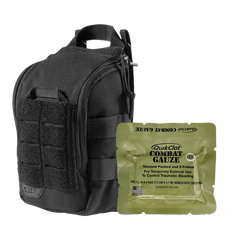 Aero Healthcare RAPIDSTOP Bleeding Control Kits - Medium, Tactical Pouch - Combat Gauze