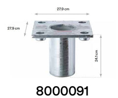 3M DBI-SALA Galvanised Flush Core Mount Base High Capacity with Top Plate (8000091)