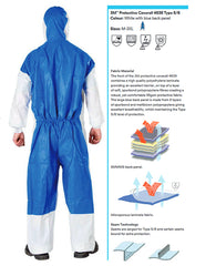 2XL Protective Coverall White/Blue 3M (4535) (4535-2XL)