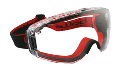 Bolle Safety Goggles PILOT 2 FIRE Red Frame Platinum Fully Sealed