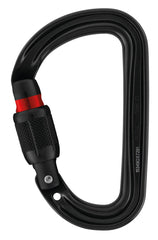 Petzl Black SM'D Screw Lock Aluminum Carabiner (M39ASLN)
