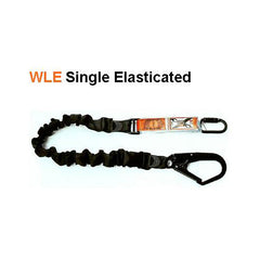 LINQ 2m Shock Absorbing Single Leg Elasticated Lanyard (WLE) Various Configurations
