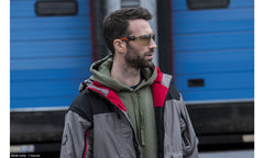 Bolle Safety Glasses NESS+ Orange/Black Temples Platinum