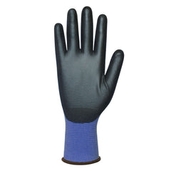 Bastion Mataro Blue Nylon Gloves - Black Polyurethane Coating