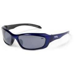 Eyres RAZOR Medium Impact X-Sighting Safety Glasses Flash Silver Lens Blue Frame 702-R4-FS