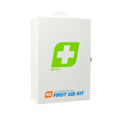 FastAid First Aid Kit, R2, Foodmax Blues Kit, Metal Wall Mount