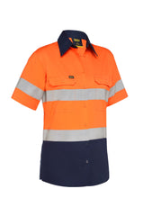 Bisley Women's Taped Hi Vis Cool Lightweight Drill Shirt (BL1896)