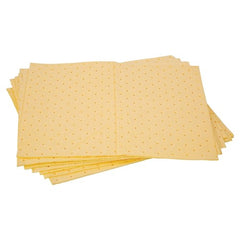 (PK10) Yellow Hazchem Absorbent Pad - 300GSM (APY300)