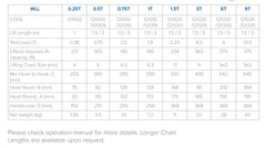 Austlift L3 Lever Block 1 ton 1.5m lift