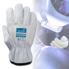 Bastion Santona Cow Grain Natural Leather Rigger Gloves