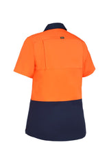 Bisley Women's Cool Lightweight Hi Vis Drill Shirt (BL1895)