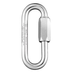 Peguet Standard Large Opening Quicklink Zinc Plated Steel 10mm EN