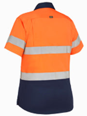 Bisley Women's Taped Hi Vis Cool Lightweight Drill Shirt (BL1896)