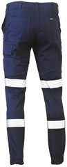 Bisley Taped Biomotion Stretch Cotton Drill Cargo Cuffed Pants