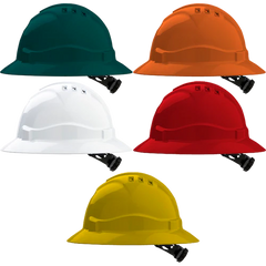 Pro Choice V6 Hard Hat Vented Full Brim Ratchet Harness