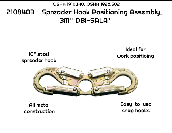 3M DBI-SALA Spreader Hook Positioning Assembly 2108403