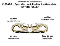 3M DBI-SALA Spreader Hook Positioning Assembly 2108403