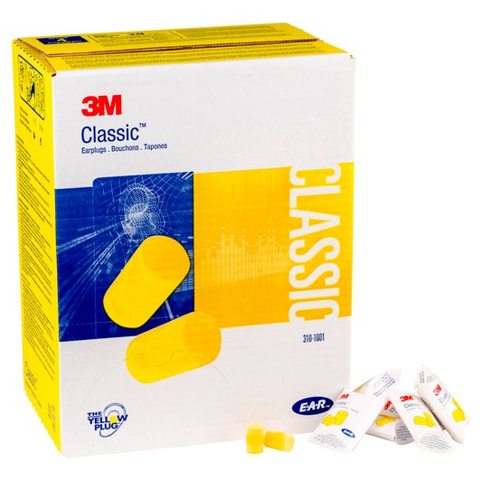 3M E-A-R Classic Pillow Pack Uncorded 200 pairs/box