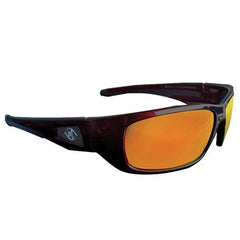 Bandit III Maverick Fashion Safety Glasses Eye Protection Specs Black-Red Frame, Red Lens (8105SBRBM)