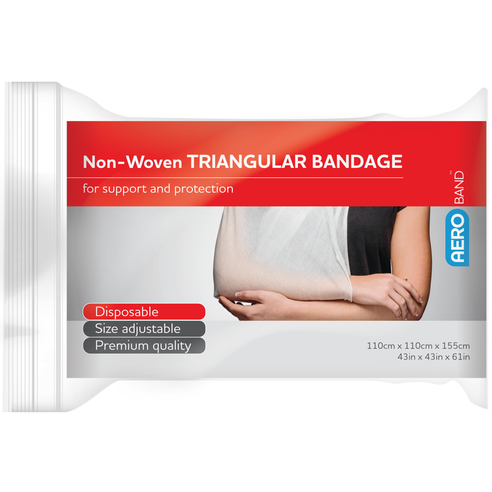 Aero Healthcare AEROBAND Non-Woven Triangular Bandage 110 x 110 x 155cm Bag/10