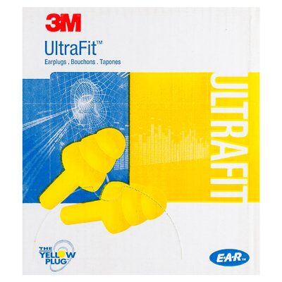 3M E-A-R UltraFit Corded Earplugs Carry Case 50 pairs/Box