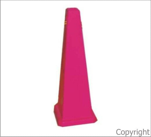 CONE 4 SIDED - PINK BLANK 890mm Plastic (CLP)