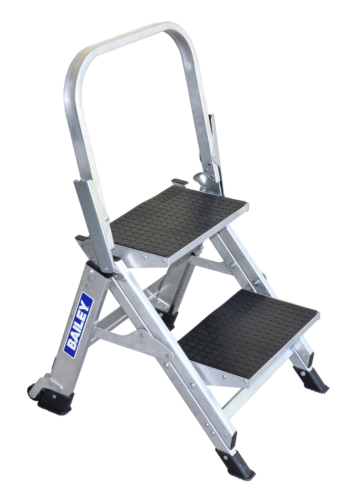Bailey Ladders Stairway Ladder 2 Step with Safety Rail 150kg Industrial