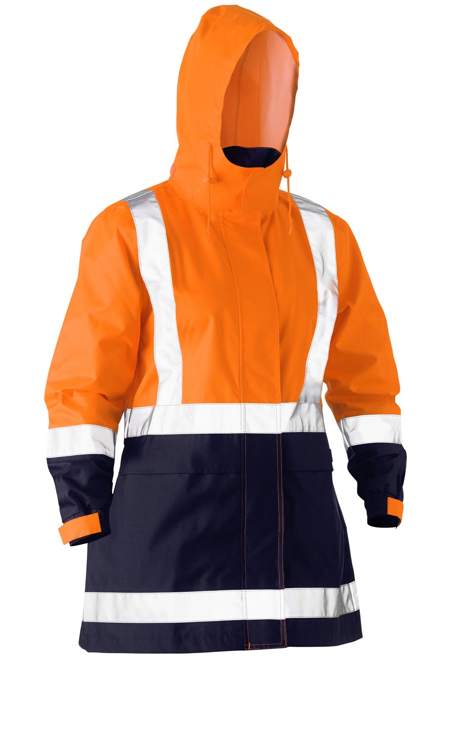 Bisley Women's H Taped Two Tone Hi Vis Rain Jacket
