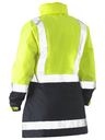 Bisley Size 22 Women's Yellow/Navy H Taped Two Tone HI VIS Rain Jacket(BJL6966-TT04)