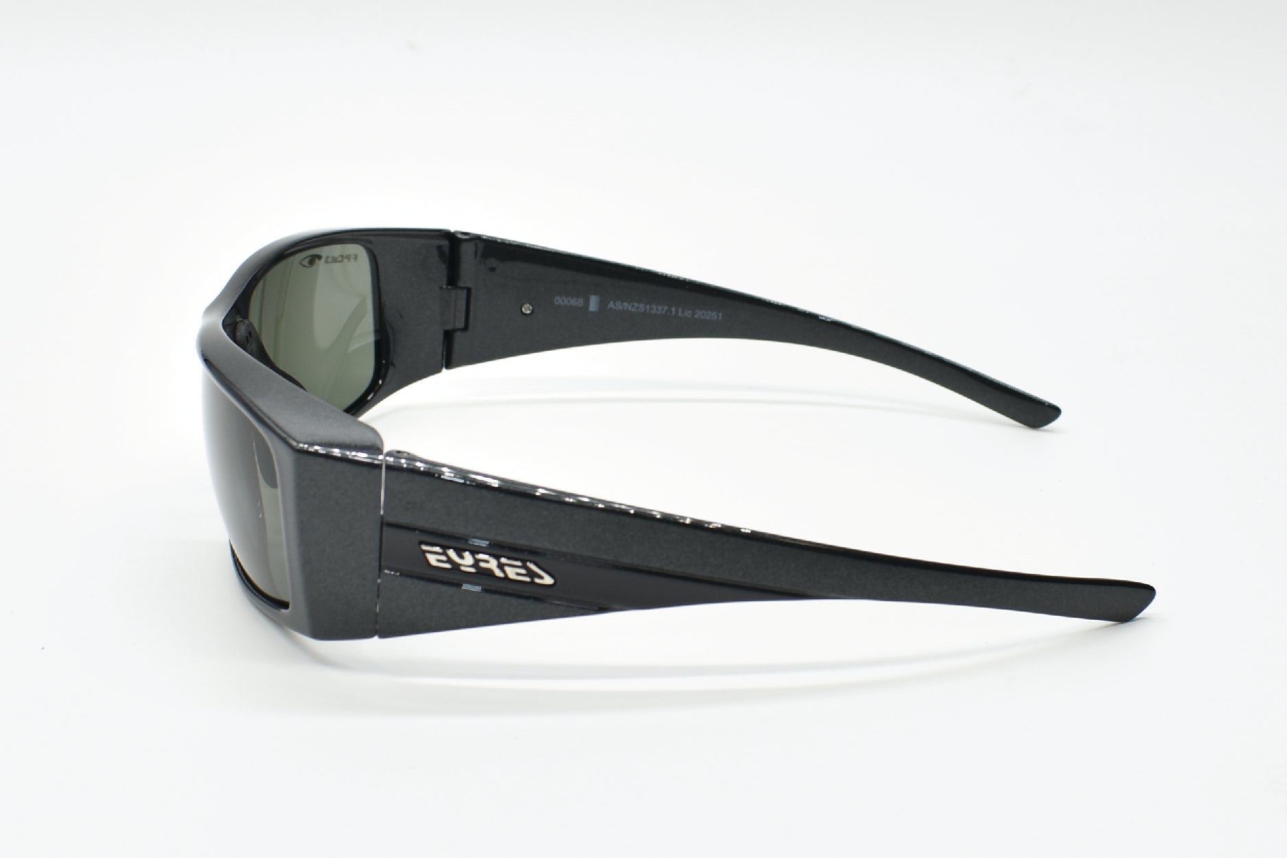 EYRES INDULGE Shiny Black Frame Grey Lens