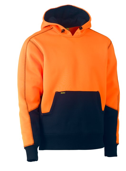 Bisley Hi Vis Fleece Hoodie Pullover