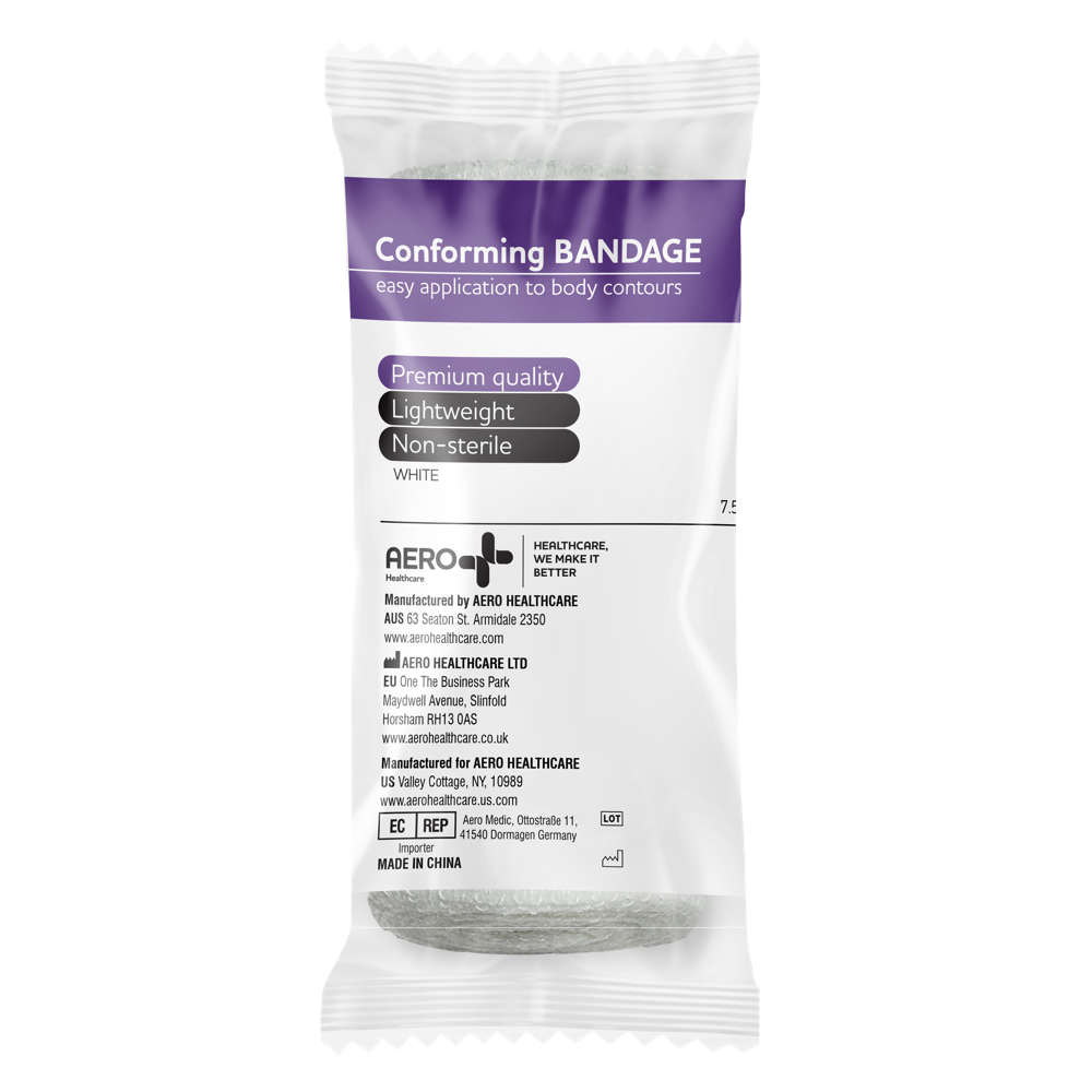 Aero Healthcare AEROFORM Conforming Bandage 7.5cm x 4M Wrap/12