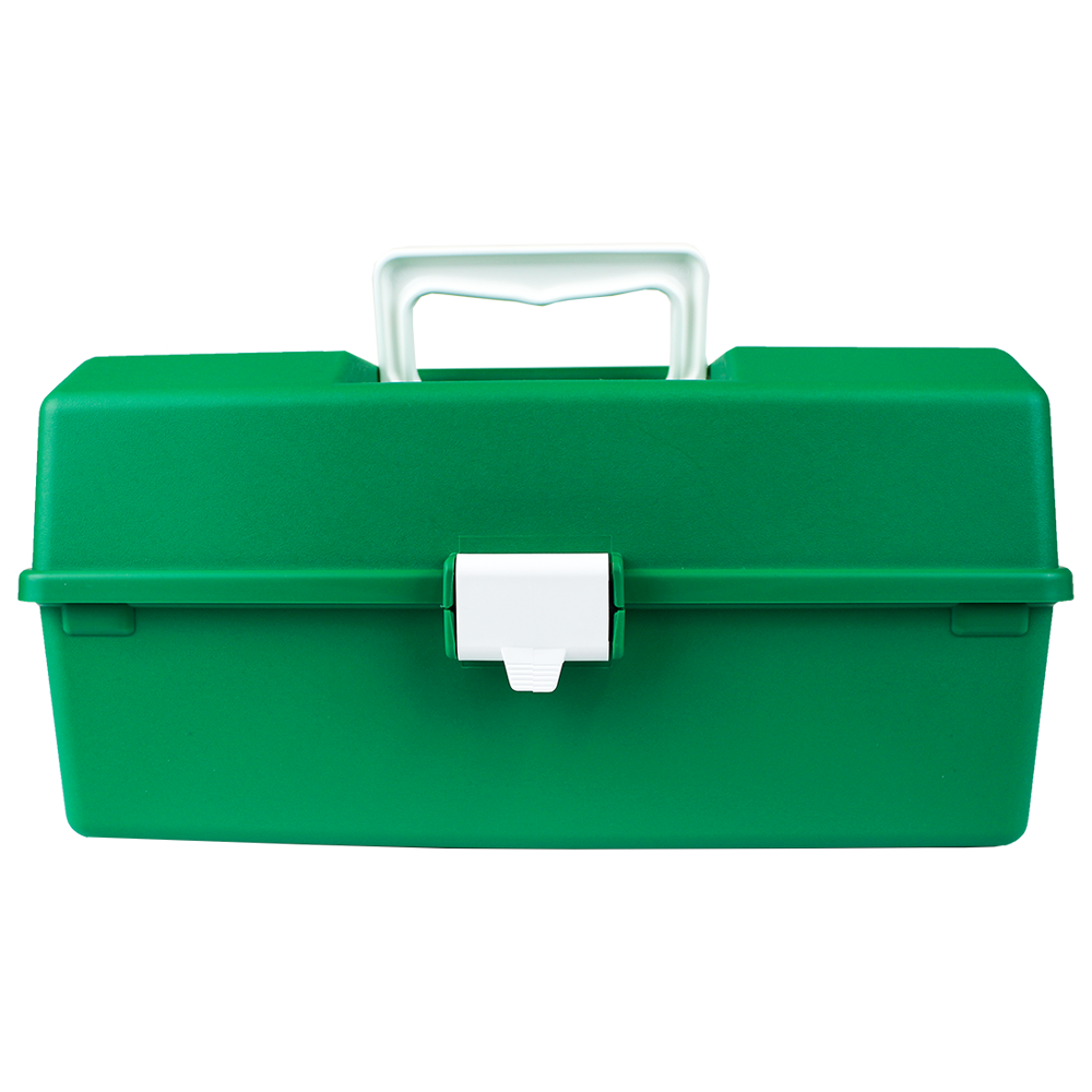 Aero Healthcare AEROCASE Green Plastic Tacklebox with 1 Tray 16 x 33 x 19cm
