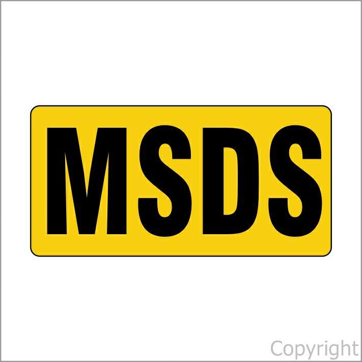 MSDS LABEL 100X50mm