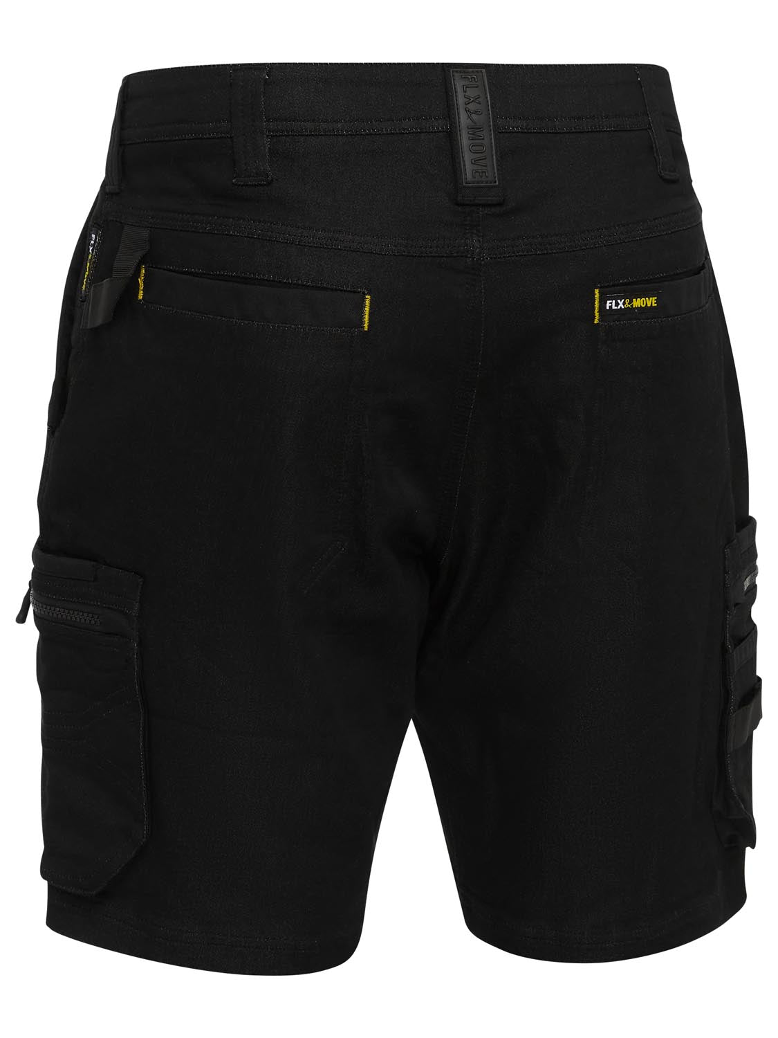 Bisley Flx and Move Stretch Denim Zip Cargo Shorts