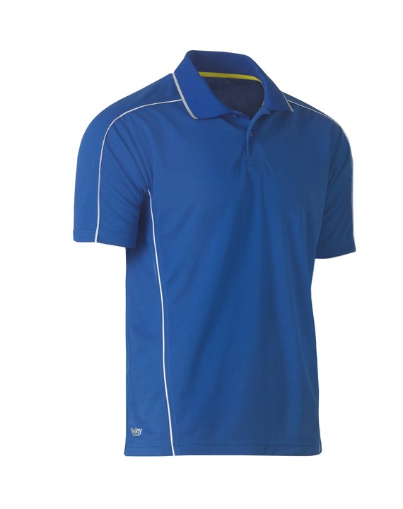 Bisley Cool Mesh Polo with Reflective Piping