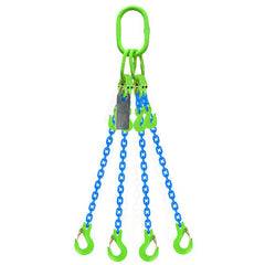 Austlift Grade 100 Chain Sling 16mm 4leg Effective Length C/W Clevis Type Grab Shortner And Clevis Sling Hook Tested