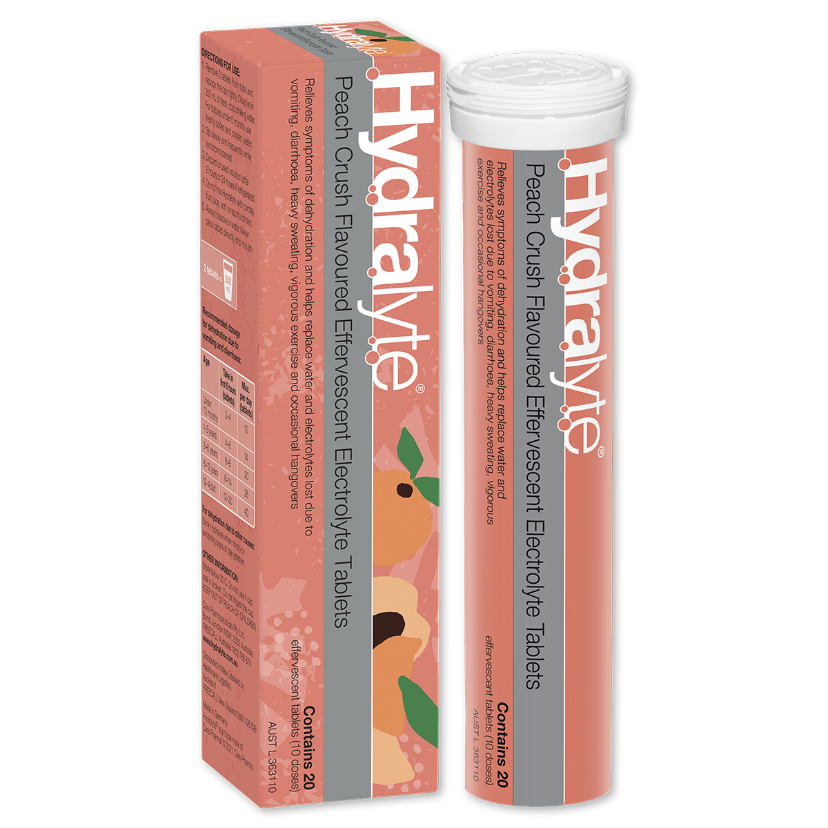 Hydralyte Effervescent Electrolyte Tablets (20 Tablets)