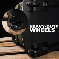 Rugged Xtremes Wheeled FIFO Transit Canvas Bag (Green)