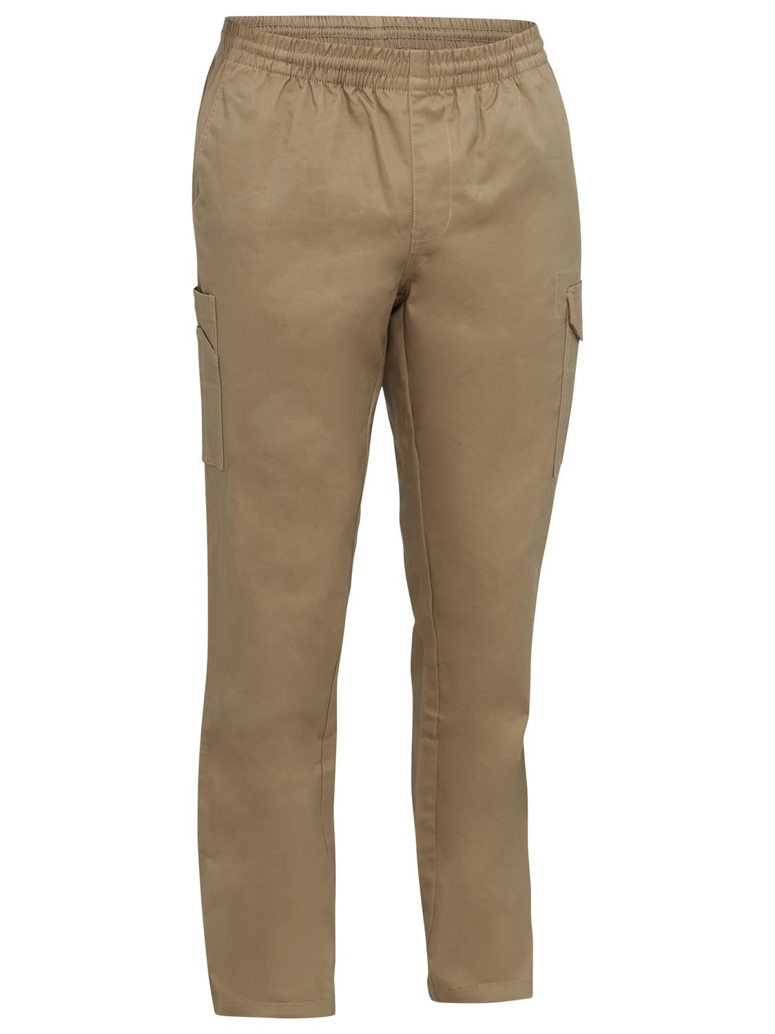 Bisley Stretch Cotton Drill Elastic Waist Cargo Work Pant
