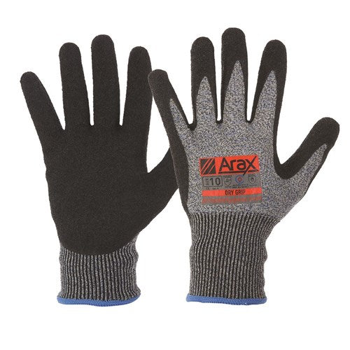 ProChoice Cut Resistant Size 11 Glove ARAX Dry Grip. Arax Latex Crinkle Dip On 13G Liner (ALD)