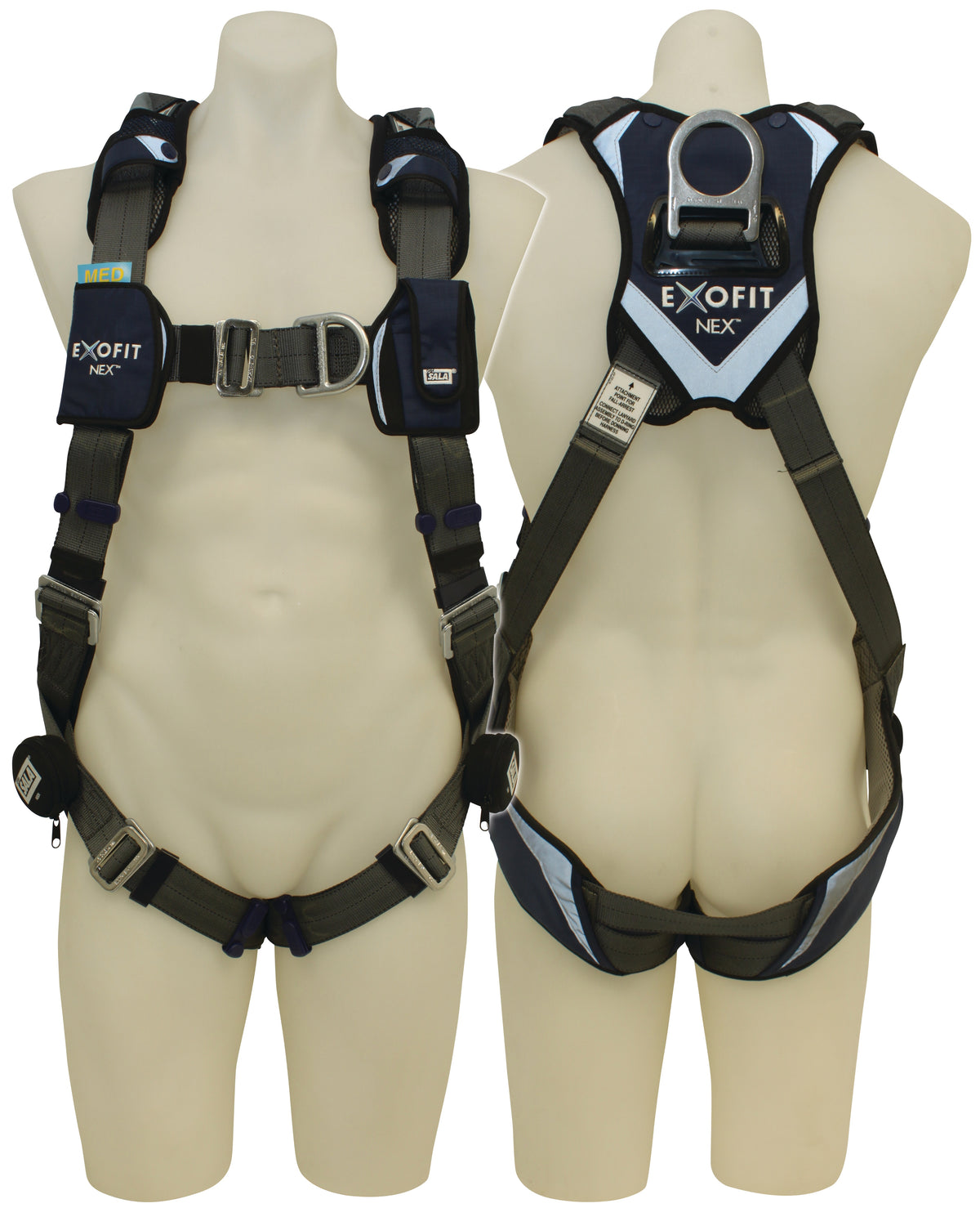 3M DBI-SALA ExoFit NEX Riggers Harness with Stainless Steel Hardware 603L1022, Grey, Large, 1 EA/Case