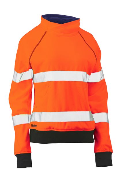 Bisley Women's Taped Hi Vis Fleece Jumper