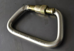 Rock Exotica rockSteel Screw-Lock  Carabiner - Keylock - 45Kn